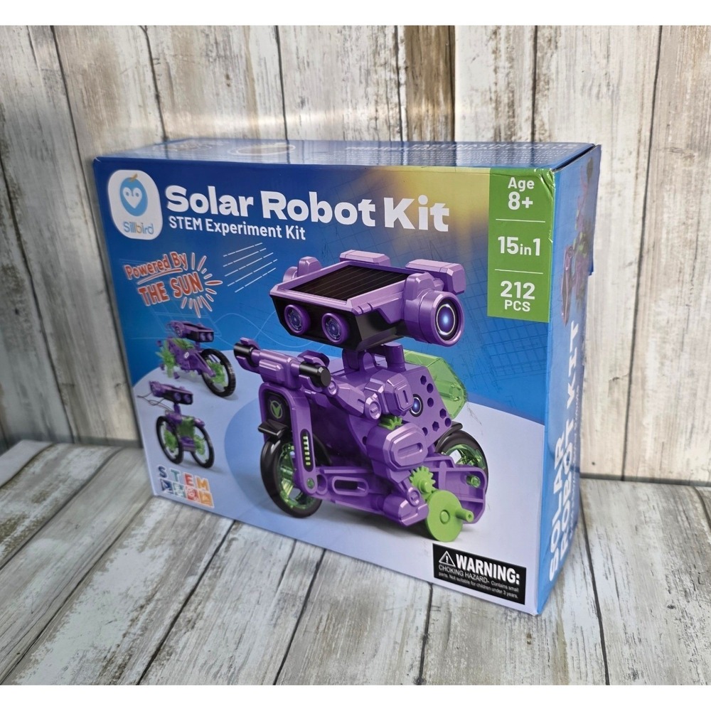 Silbird Solar Robot Kit STEM Experiment 15 in 1 212 Pieces Ages 8+ - Picture 5 of 6